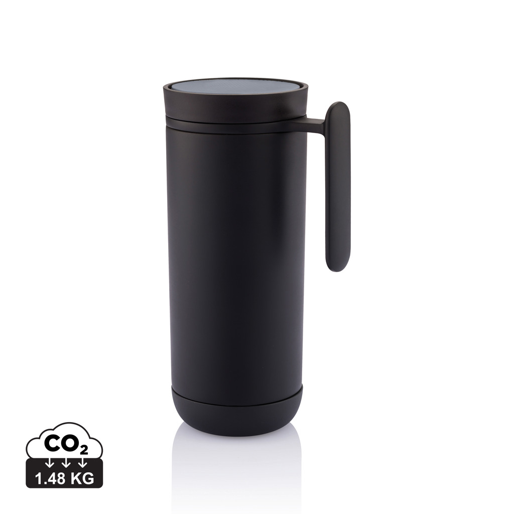 Mug personnalisable anti-fuite 225ml CLIK noir et antracite